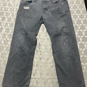 Superdry Men's Charcoal Relaxed Jeans